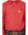 Image #3 - Cinch Boys' Geo Print Long Sleeve Western Shirt, Red, hi-res
