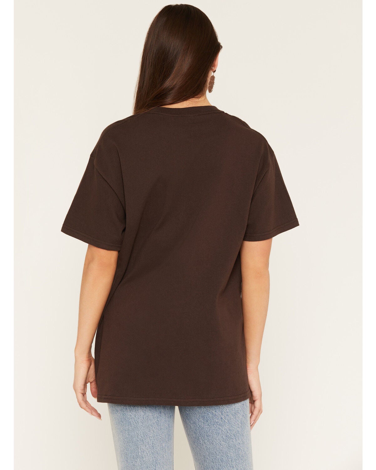Image #4 - Day Dreamer Women's Wild West Ranch Short Sleeve Graphic Tee, Brown, hi-res