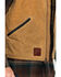 Image #6 - Outback Trading Co Men's Sawbuck Flannel Lined Oilskin Zip-Front Vest, Tan, hi-res