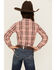 Image #4 - Ariat Girls' Saguaro Plaid Print Long Sleeve Snap Western Shirt, Brown/pink, hi-res