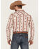 Image #4 - Rock & Roll Denim Men's Vertical Southwestern Stripe Long Sleeve Snap Western Shirt , Natural, hi-res