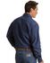 Wrangler Men's Indigo Denim Long Sleeve Work Shirt - Tall, Indigo, hi-res