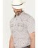 Image #2 - Moonshine Spirit Men's Banjo Paisley Print Short Sleeve Snap Western Shirt, Ivory, hi-res