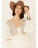 Image #5 - Shyanne Women's Off White Embroidered Lace Peasant Dress, , hi-res