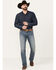 Image #1 - Cinch Men's Ian Medium Stonewash Slim Bootcut Performance Stretch Denim Jeans, Medium Wash, hi-res