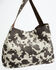 Image #1 - Shyanne Women's Cow Print Suede Hobo Bag, Brown, hi-res