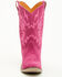 Image #4 - Dingo Girls' Thunder Road Suede Western Boots - Snip Toe, Pink, hi-res