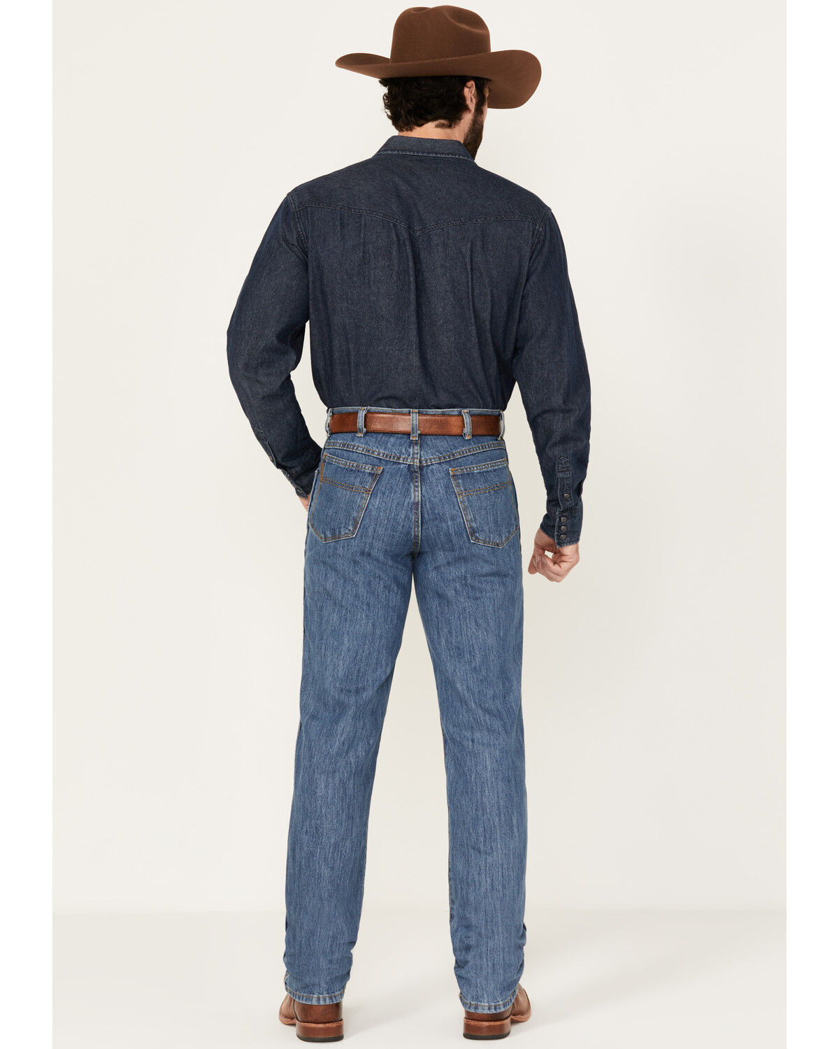 Image #3 - Cinch Men's Relaxed Fit Green Label Jeans, Blue, hi-res
