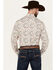 Image #4 - Rock & Roll Denim Men's Tattoo Print Long Sleeve Pearl Snap Stretch Western Shirt, Natural, hi-res
