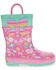 Image #2 - Western Chief Girls' Flutter Rain Boots - Round Toe, Pink, hi-res