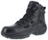 Image #2 - Reebok Women's Stealth 6" Lace-Up Side Zip Work Boots - Composite Toe, Black, hi-res