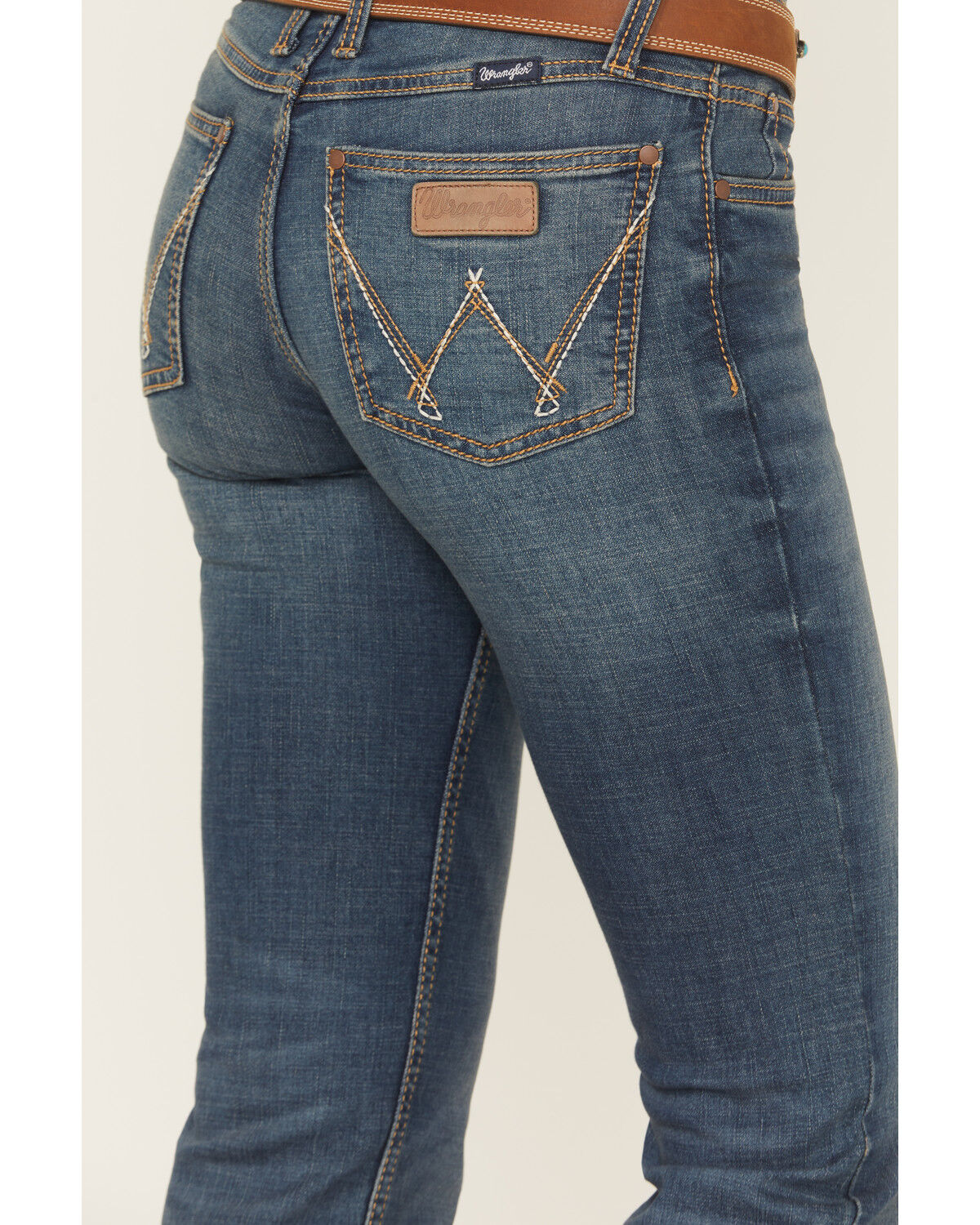 Image #4 - Wrangler Women's Medium Wash Retro Mae Jeans, Blue, hi-res