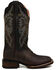Image #2 - Dan Post Women's Performance Western Boots - Broad Square Toe, Chocolate, hi-res
