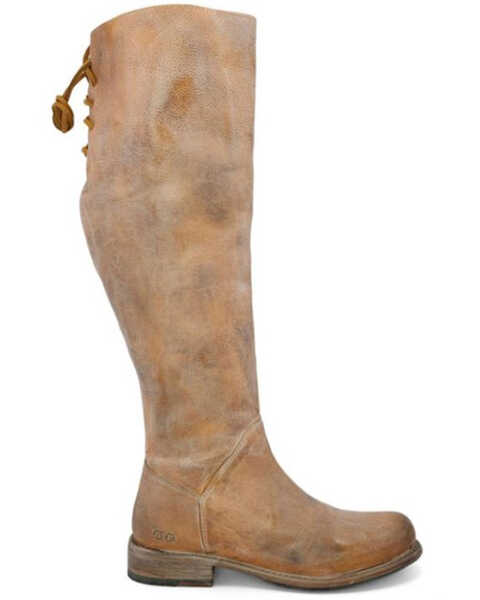 Image #2 - Bed Stu Women's Manchester Wide Calf Tall Boots - Round Toe, Tan, hi-res