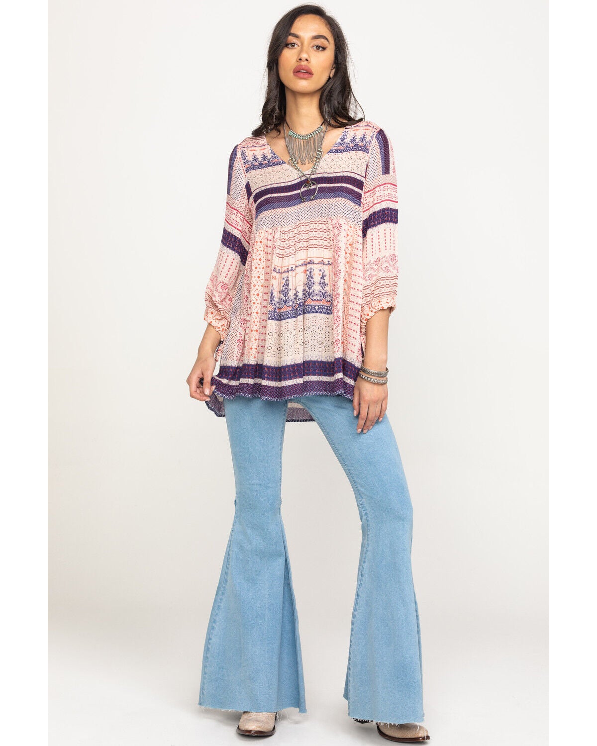 Womens boho tunic tops Clearance