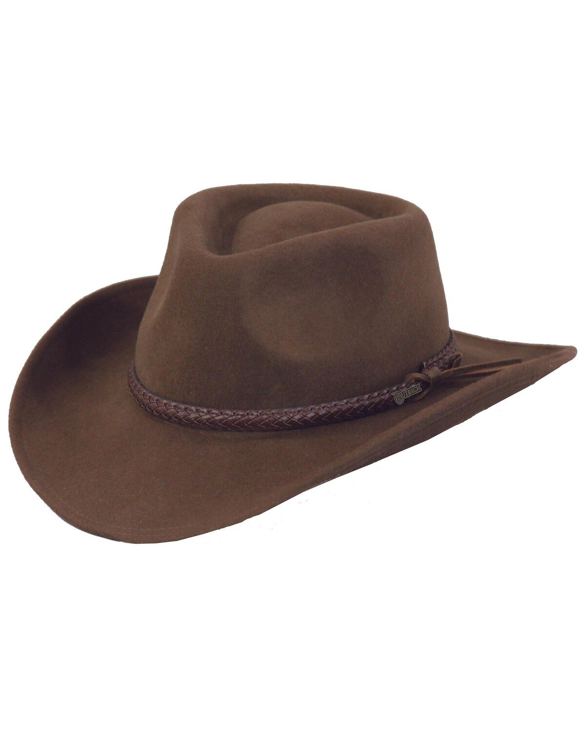 Image #1 - Outback Trading Co. Dusty River Crushable Felt Western Fashion Hat, Brown, hi-res