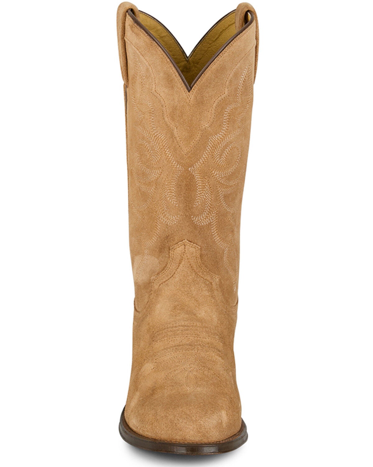 Image #4 - Tony Lama Men's Plano Suede Western Boots - Round Toe, Tan, hi-res