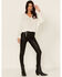 Image #4 - Wild Moss Women's Long Sleeve Tie Neck Peasant Blouse, , hi-res