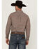Image #4 - Ariat Men's Team Omega Logo Long Sleeve Button-Down Western Shirt, Burgundy, hi-res