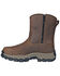 Image #3 - Hoss Men's 8" Waterproof Side-Zip Work Boots - Composite Toe, Brown, hi-res