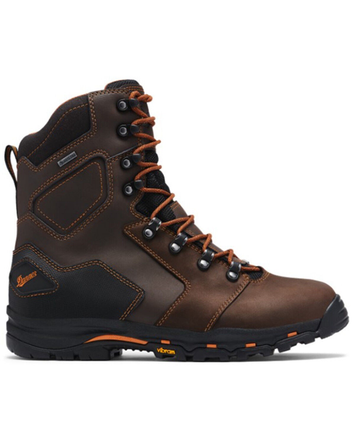 Image #2 - Danner Men's Vicious Insulated Full-Grain Lace-Up Work Boot - Composite Toe, Brown, hi-res
