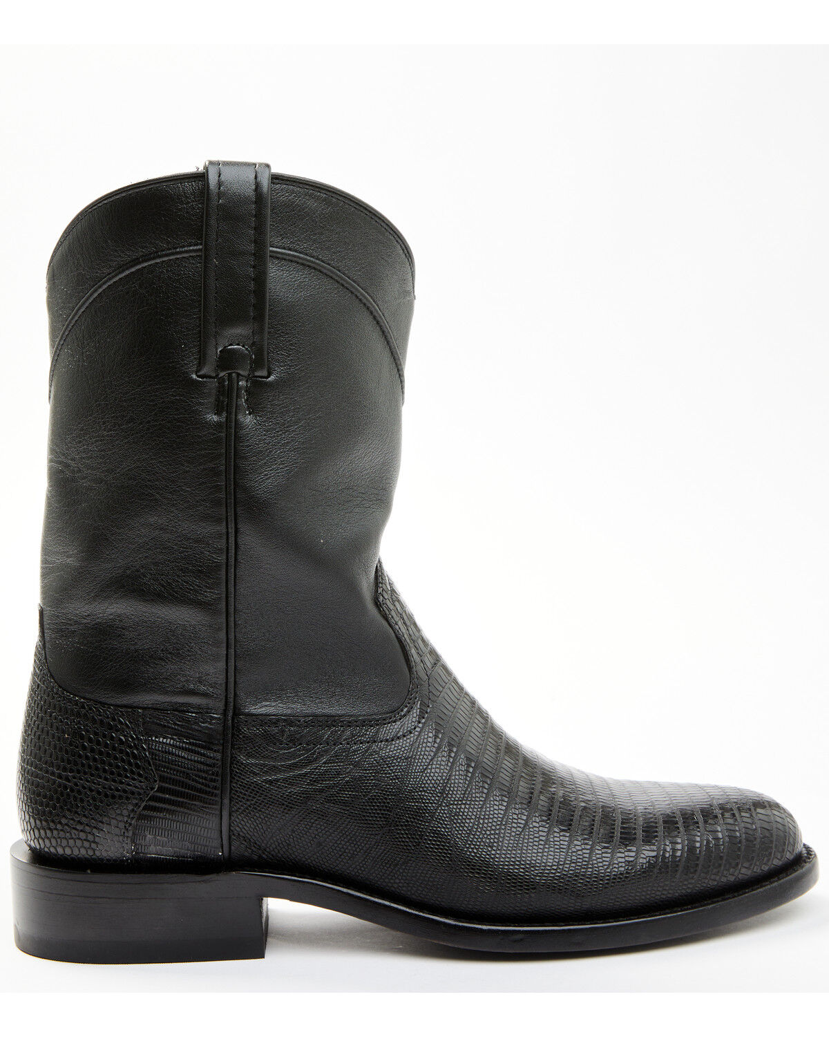 Image #2 - Cody James Black 1978® Men's Carmen Exotic Teju Lizard Roper Boots - Round Toe, Black, hi-res