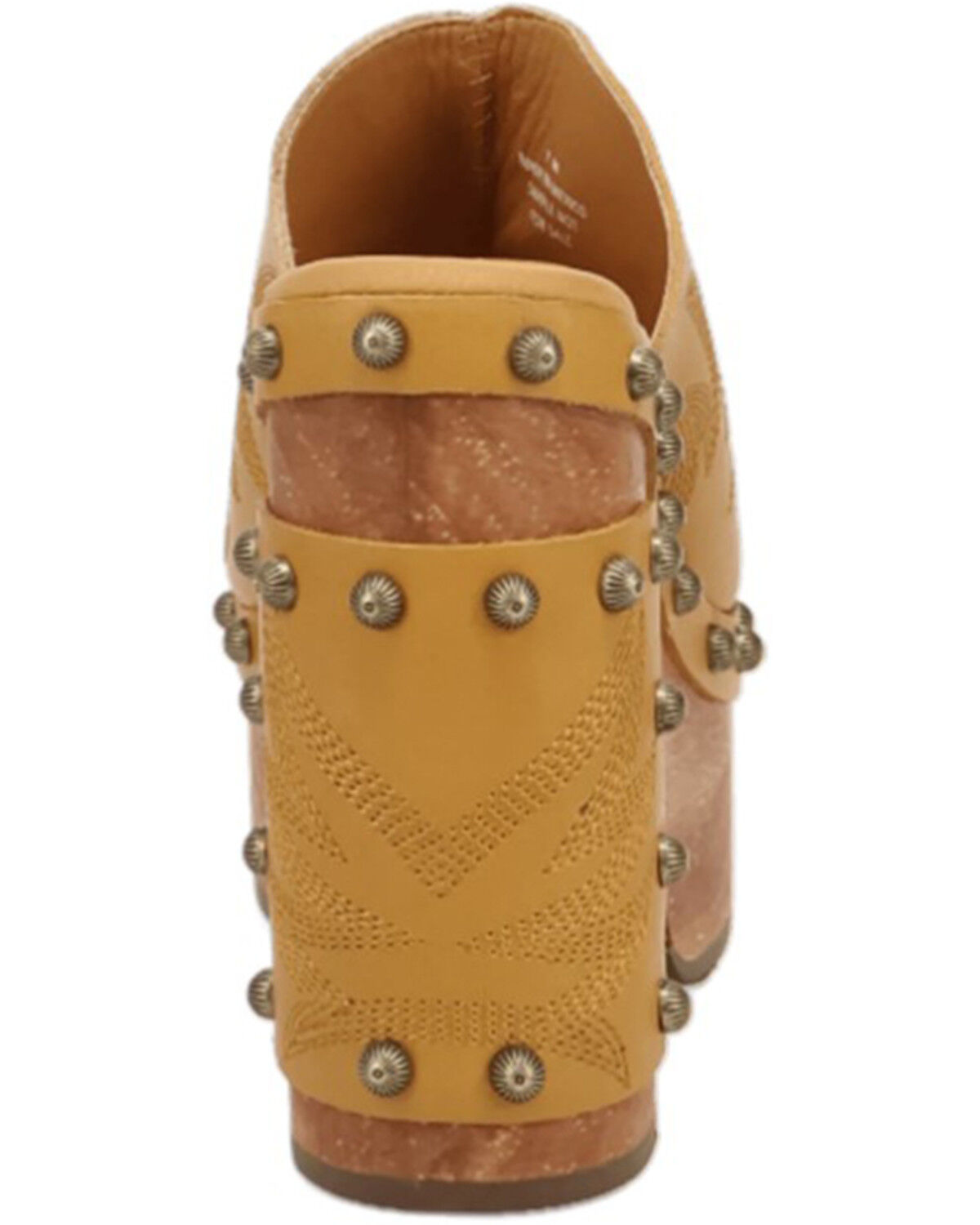 Image #5 - Dingo Women's Free Spirit Wooden Sandals, Mustard, hi-res