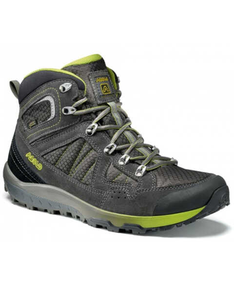 Asolo Men's Landscape GV Lightweight A-Fast Lace-Up Hiking Boots , Grey/lime, hi-res