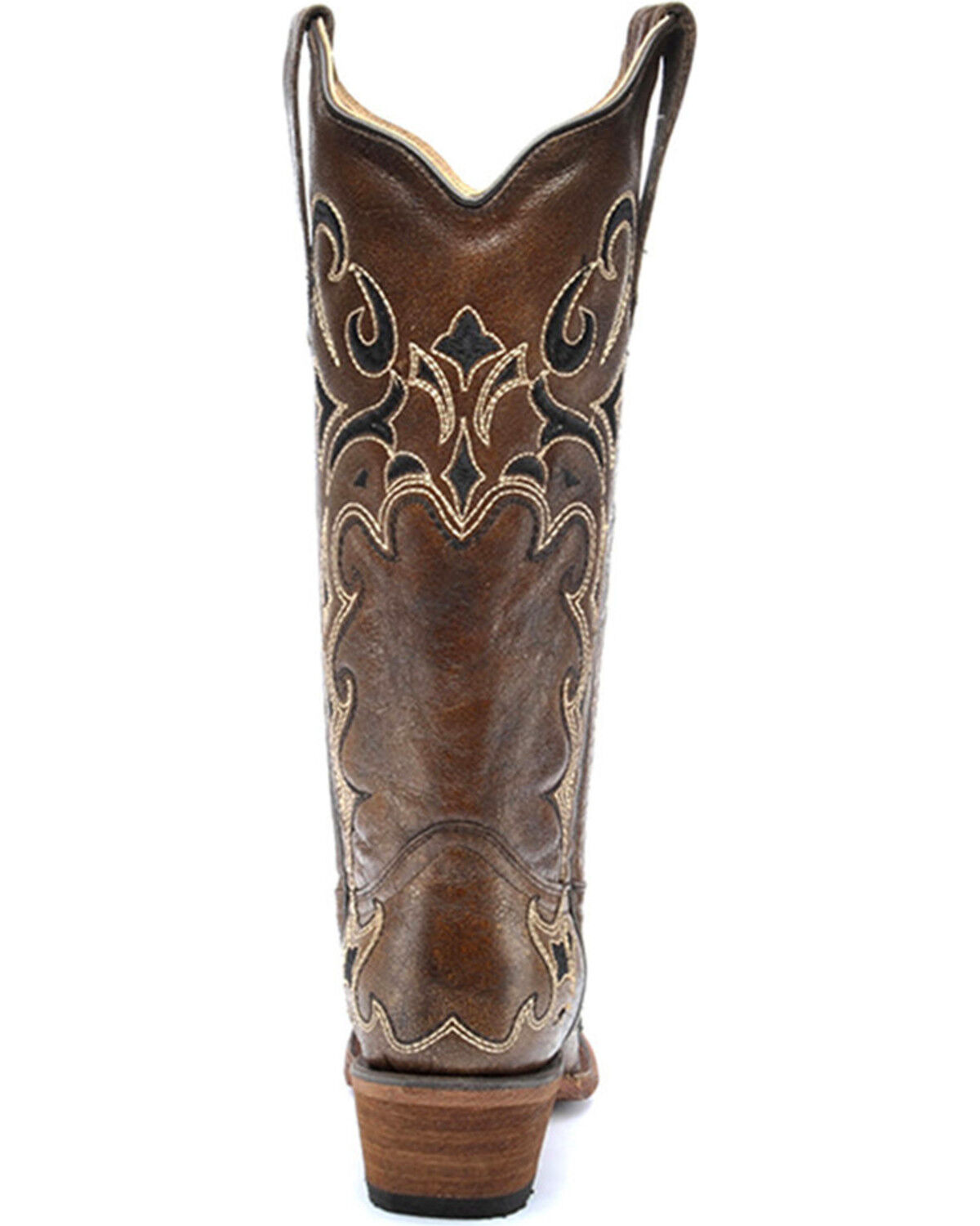 Image #4 - Circle G Women's Honey Side Embroidered Boots - Snip Toe, Honey, hi-res