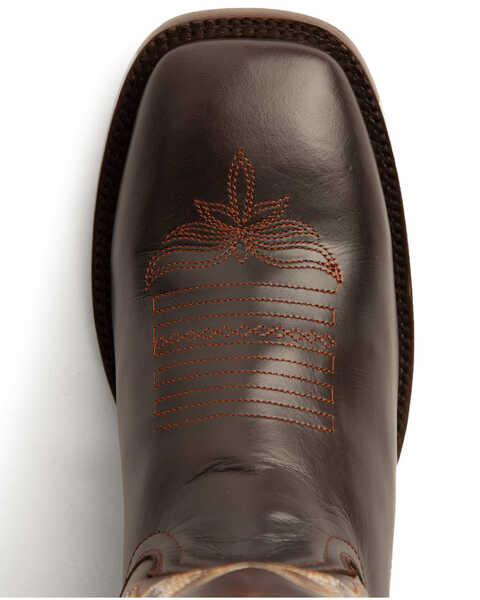 Image #5 - Ferrini Men's Tundra Western Boots - Square Toe, Chocolate, hi-res