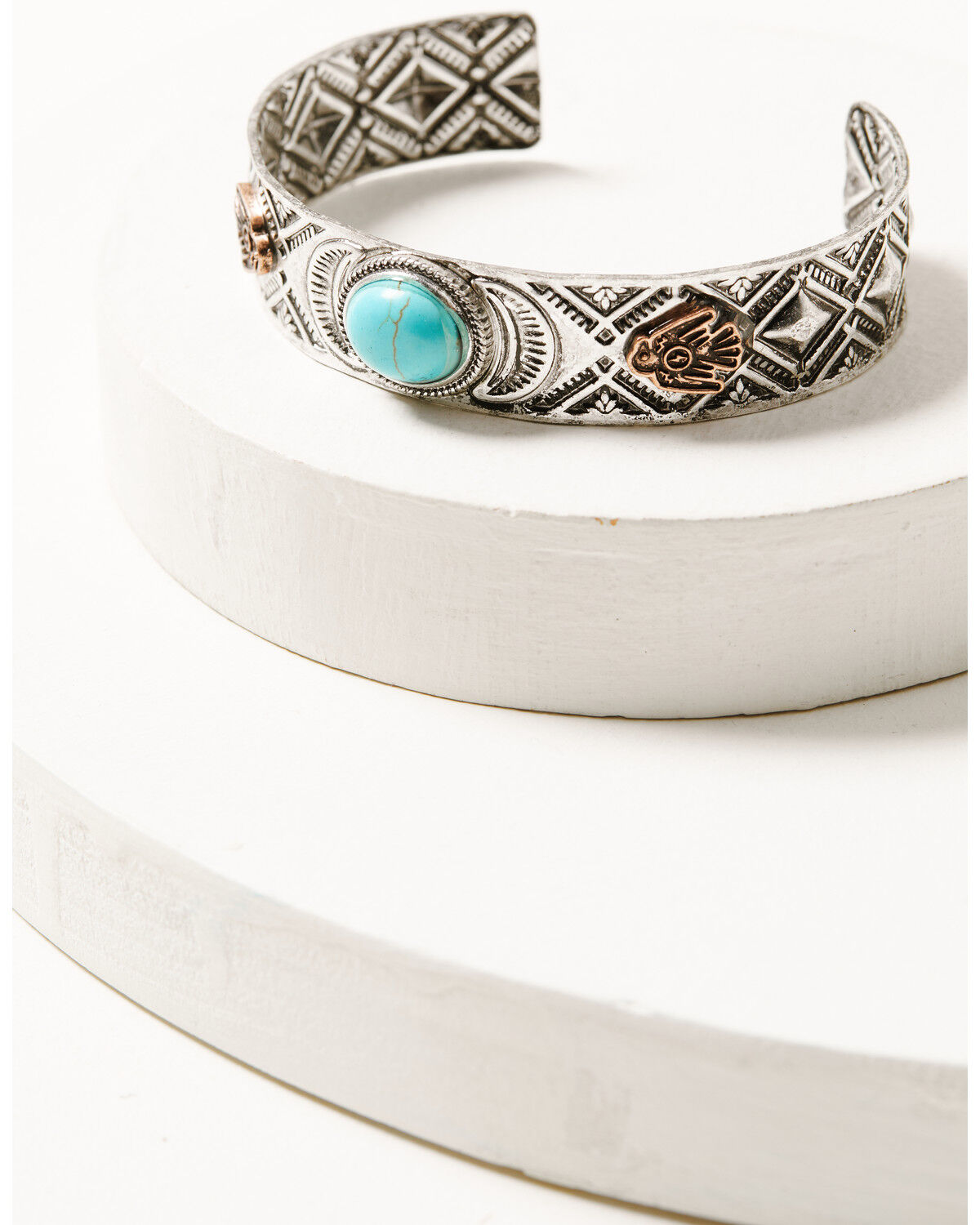 Image #2 - Shyanne Women's Cactus Rose Mixed Metal Bracelet Set - 3 Piece, Rust Copper, hi-res