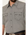 Image #3 - Cody James Men's Pool Party Geo Print Short Sleeve Snap Western Shirt , Navy, hi-res