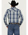 Image #4 - Cody James Men's Cole Plaid Print Long Sleeve Pearl Snap Western Shirt, Cream, hi-res
