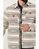 Image #3 - Cinch Men's Southwestern Jacquard Print Shirt Jacket , Grey, hi-res