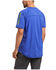 Image #2 - Ariat Men's Royal Blue Rebar Heat Fighter Logo Short Sleeve Work T-Shirt, Royal Blue, hi-res