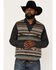 Image #1 - Powder River Outfitters Men's Serape Stripe Print Wool Vest, Rust Copper, hi-res