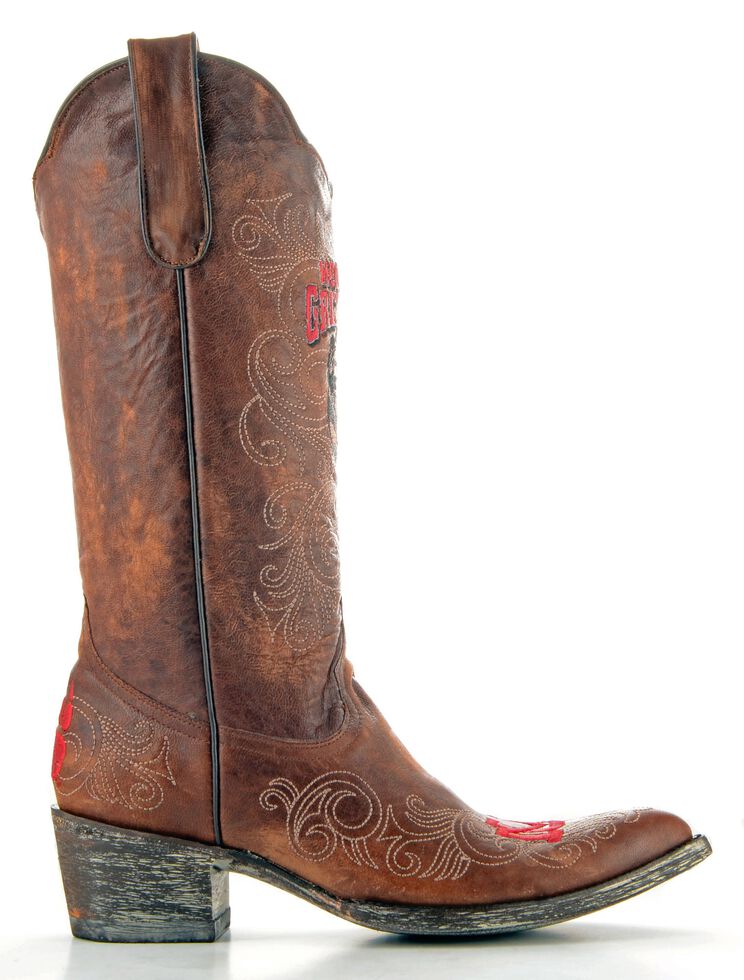 Gameday University of Montana Cowgirl Boots - Pointed Toe, Brass, hi-res