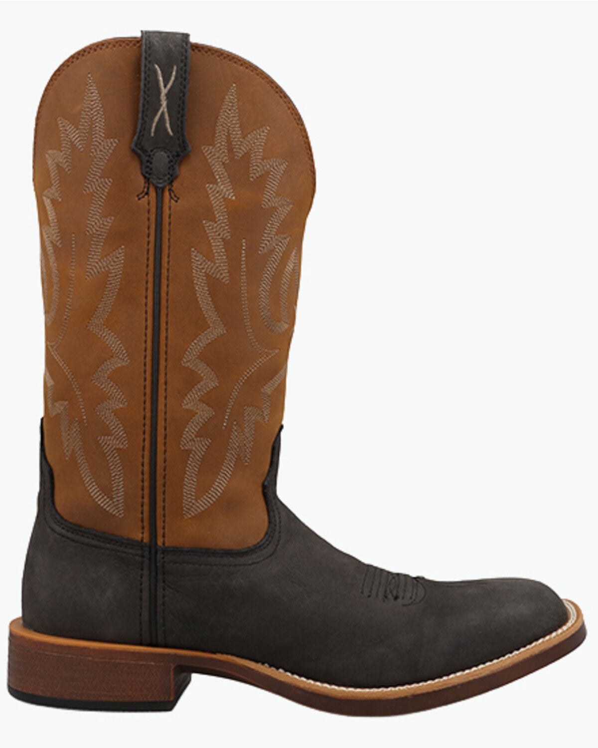 Image #2 - Twisted X Men's Top Hand Tall Western Boots - Broad Square Toe, Pecan, hi-res