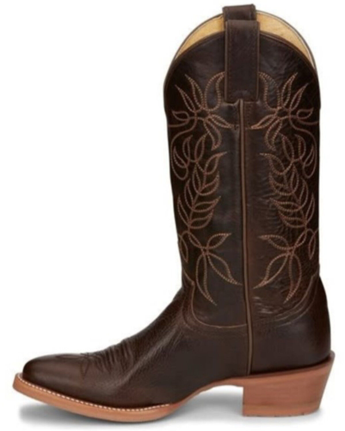 Image #3 - Justin Women's Rosey Western Boot - Round Toe, Coffee, hi-res