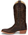 Image #3 - Justin Women's Rosey Western Boot - Round Toe, Coffee, hi-res