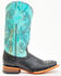 Ferrini Women's Black Caiman Print Western Boots - Square Toe, Black, hi-res