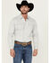 Image #1 - Wrangler Retro Men's Premium Solid Long Sleeve Snap Western Shirt, Grey, hi-res