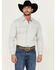 Image #1 - Wrangler Retro Men's Premium Solid Long Sleeve Snap Western Shirt , Grey, hi-res