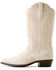 Image #2 - Ariat Girls' Casanova Distressed Western Boots - Snip Toe, White, hi-res
