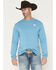 Image #1 - Cinch Men's Roped Logo Long Sleeve Graphic T-Shirt, Blue, hi-res