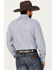 Image #4 - Rough Stock by Panhandle Men's Striped Long Sleeve Pearl Snap Stretch Western Shirt, Blue, hi-res