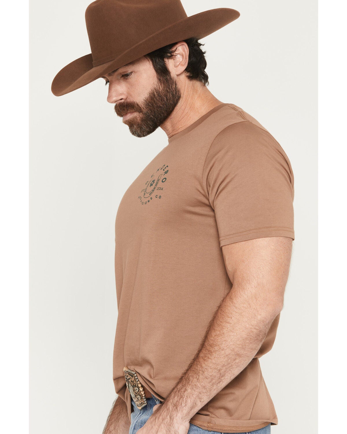 Image #3 - Sendero Provisions Men's No Luck Short Sleeve Graphic T-Shirt, Lt Brown, hi-res