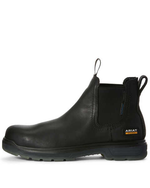 Image #2 - Ariat Men's Turbo Chelsea Waterproof Work Boots - Carbon Toe, Black, hi-res