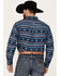 Image #4 - Ariat Men's Team Chandler Southwestern Striped Print Long Sleeve Button-Down Western Shirt, Dark Blue, hi-res