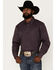 Image #1 - RANK 45® Men's Geo Print Long Sleeve Button-Down Stretch Western Shirt, Purple, hi-res